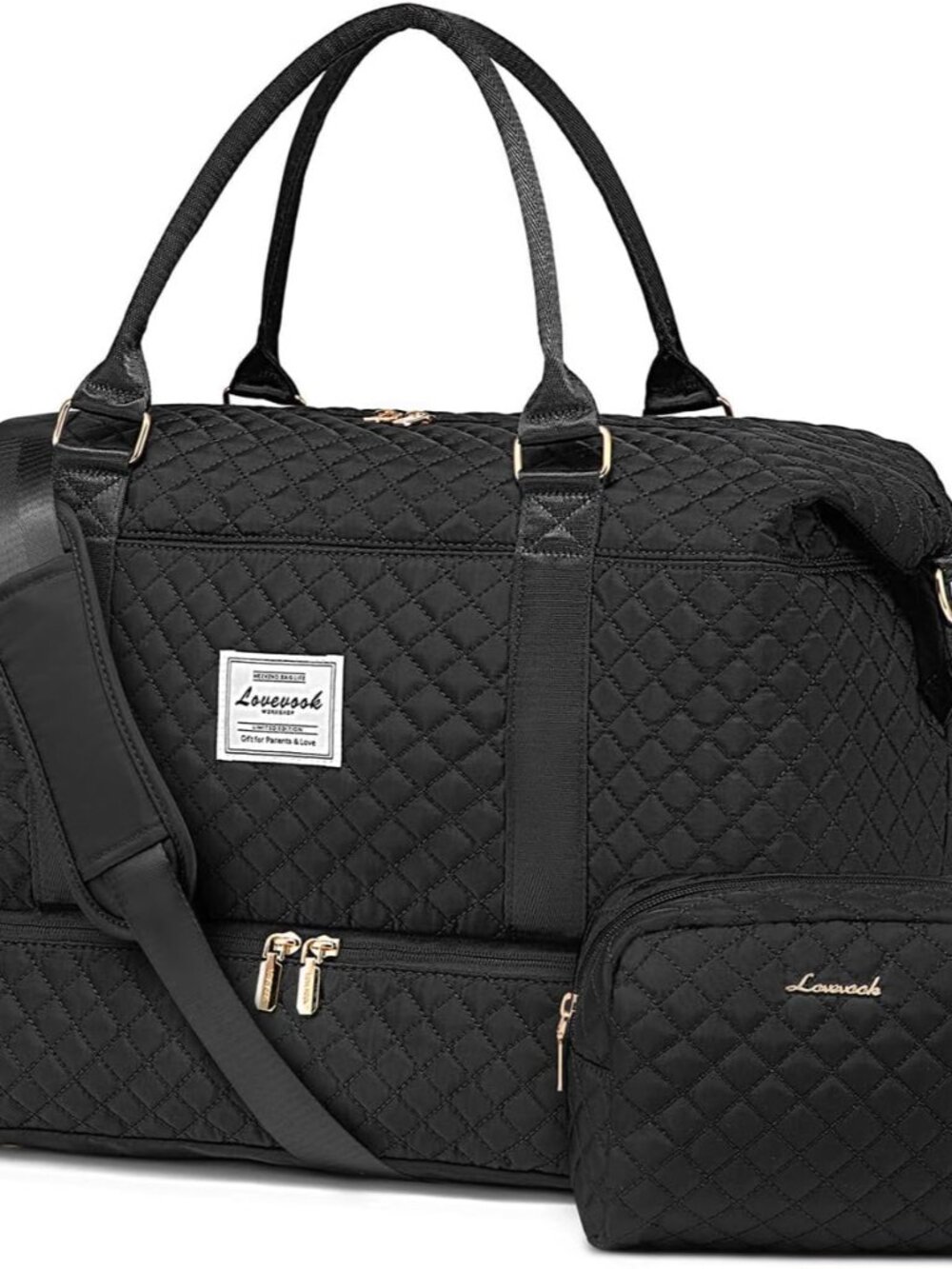 Travel Duffle Bag,Weekender Bags for Women with Shoe Compartment